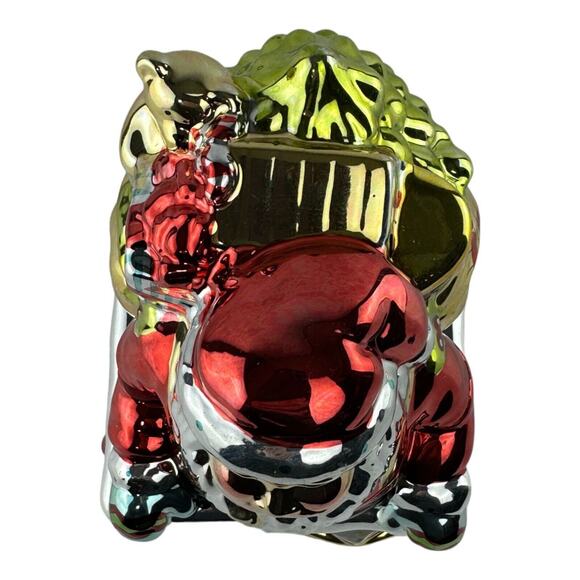 Portmeirion Studio A Christmas Story Santa Treat Jar Ceramic Metallic Glaze - Picture 9 of 16